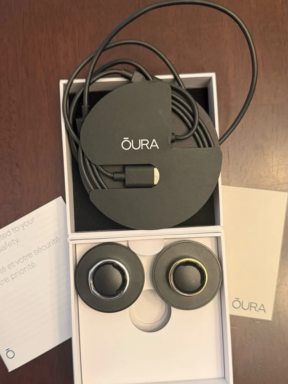 Oura Ring Bundle – 2 Rings + Chargers Included with Silver and Gold Rings